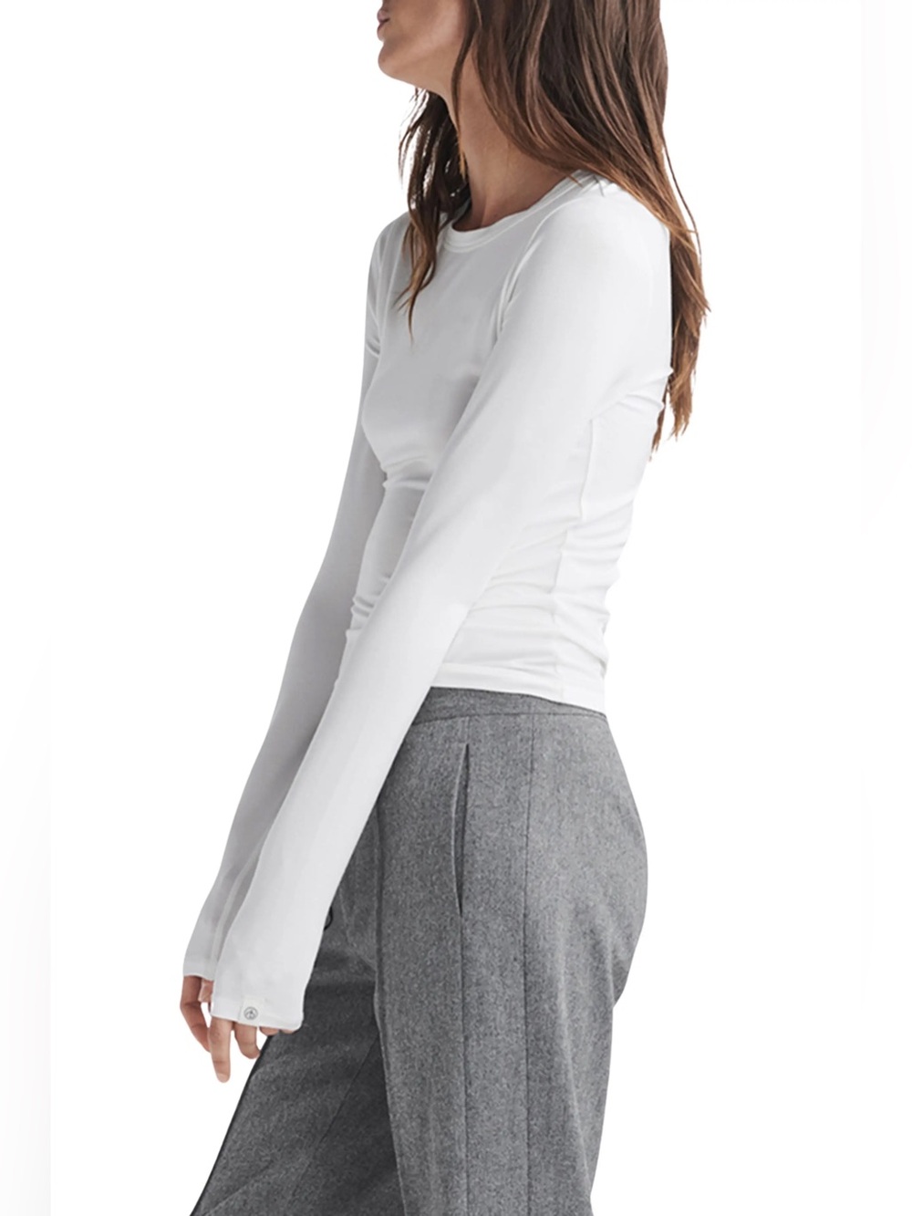 *NWT* Rag & Bone Luca Jersey Slim Long Sleeve Tee